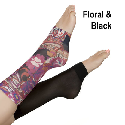 Open-Toe Compression Fashion Socks