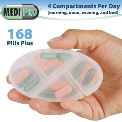 MediPro 7 Day Stackable Pill & Vitamin Organizer