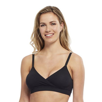 Seamless Padded Slip-On Crossover Comfort Bra