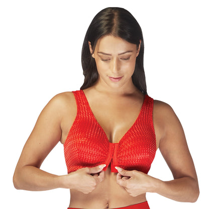 Carole Martin Full Freedom Comfort Bra Red