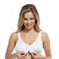 Carole Martin Front Adjustable Comfort Bra - White