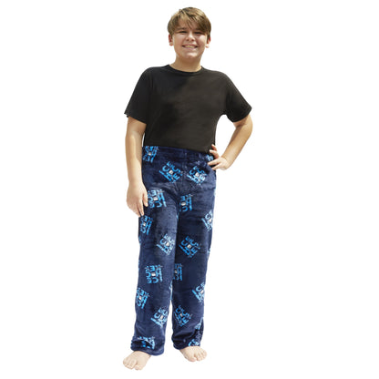 Kids Hooded Hockey Print Robe and Pajama Pant