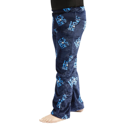 Kids Hooded Hockey Print Robe and Pajama Pant