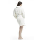 Women's Polka Dot Plush Shawl Collar 3/4 Length Bath Robe