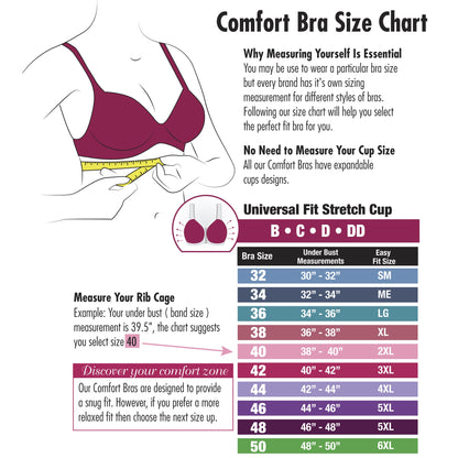 Dual Front Crossover Closure Comfort Bra